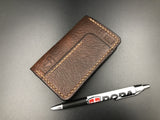 Small Moleskin Cover (Brown Leather-Beige Stitching)