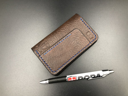 Small Moleskin Cover (Black Leather-Red Stitching)