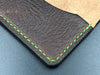 Small Moleskin Cover (Brown Leather-Toxic Green Stitching)